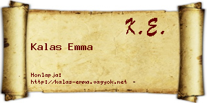 Kalas Emma névjegykártya
